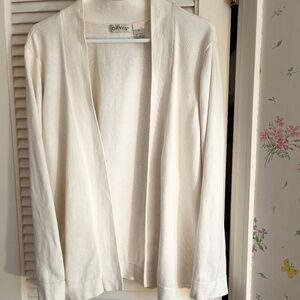 Orvis Cotton Cashmere Open Front Cardigan